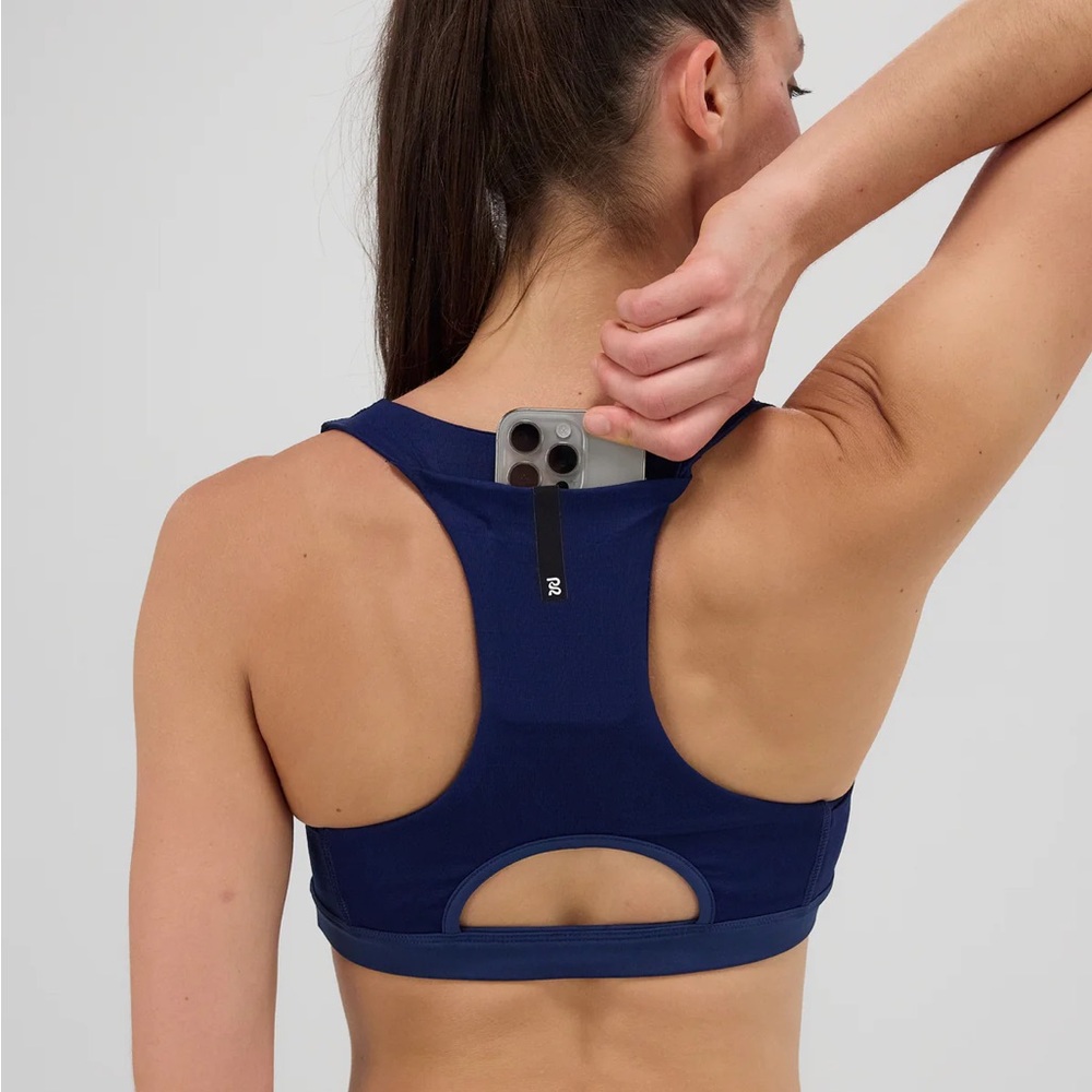 NWT Bandit Gridlock™ Scoop Neck Run Bra - NY Navy